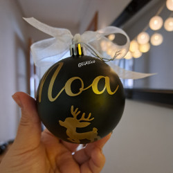 Bolas de Navidad con vinilo